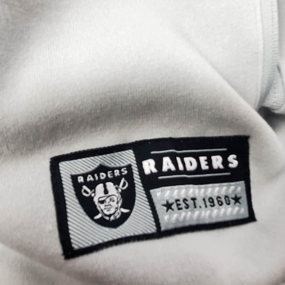 NFL Las Vegas Raiders Gray Hoodie NWT - Picture 2 of 9